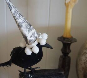 decorating a halloween mantle using vintage finds, fireplaces mantels, halloween decorations, seasonal holiday decor
