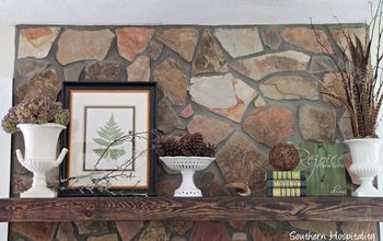 Fall Mantel & Foyer With Natural Materials