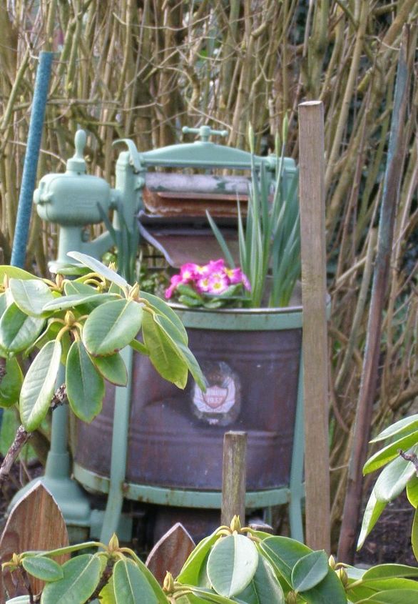 repurposed garden containers, appliances, bedroom ideas, gardening, landscape, painted furniture