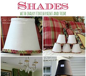 chalk paint makeover chandelier shades, chalk paint, home decor, lighting, repurposing upcycling