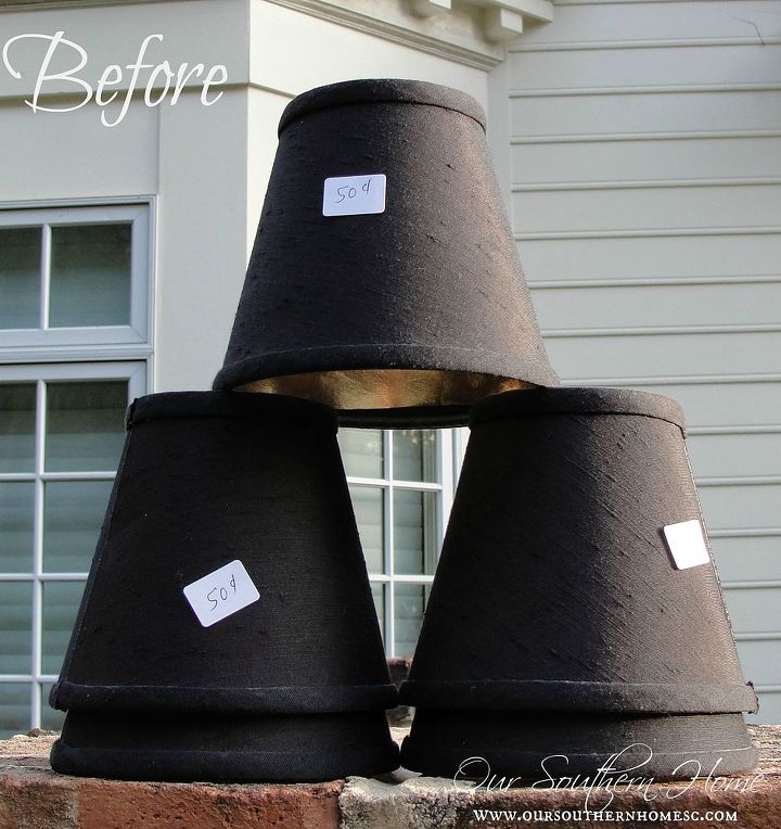 chalk paint makeover chandelier shades, chalk paint, home decor, lighting, repurposing upcycling