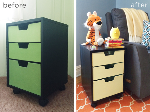painted furniture fabric bins drawers, bedroom ideas, diy, how to, painted furniture, storage ideas
