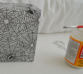 Decoupage Vase With Spider Halloween Decor | Hometalk