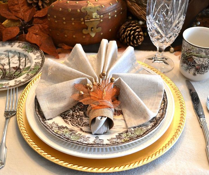 rustic glam fall tablescape, crafts, home decor, how to, seasonal holiday decor