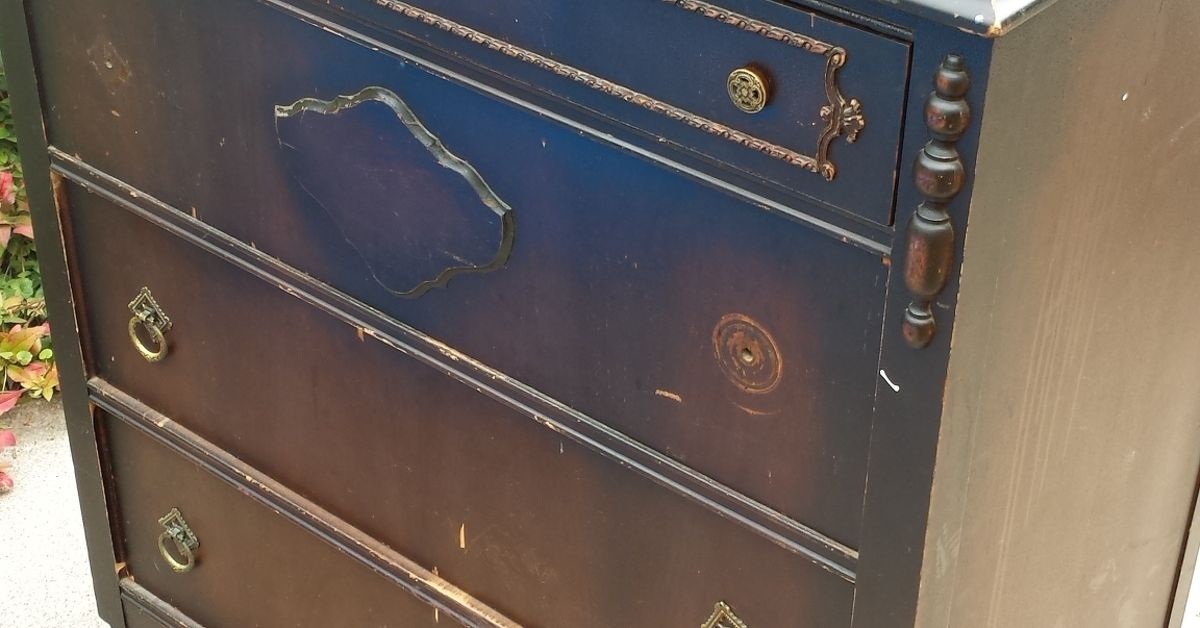 Repurposing Dresser With Decoupage Map Hometalk