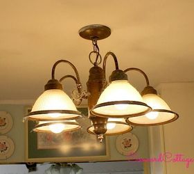 mason jar chandelier shabby chic, diy, kitchen design, lighting, mason jars, painting