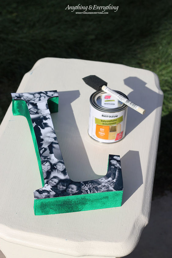 diy photo collage letters, crafts, decoupage, diy