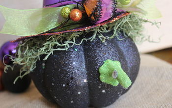 Pumpkin Witch Head Halloween Craft