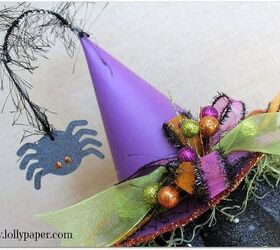 pumpkin witch head halloween craft, crafts, halloween decorations, seasonal holiday decor