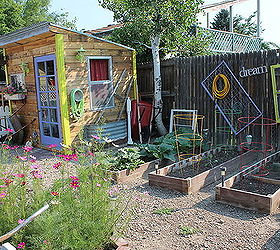 junk garden shed tour, container gardening, crafts, flowers, gardening, outdoor living