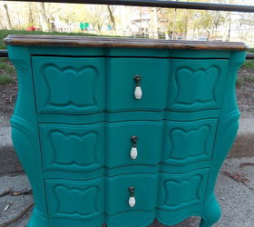 Two Tone Teal Nightstands Hometalk