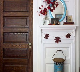 doors mantle upcycle fall, doors, fireplaces mantels