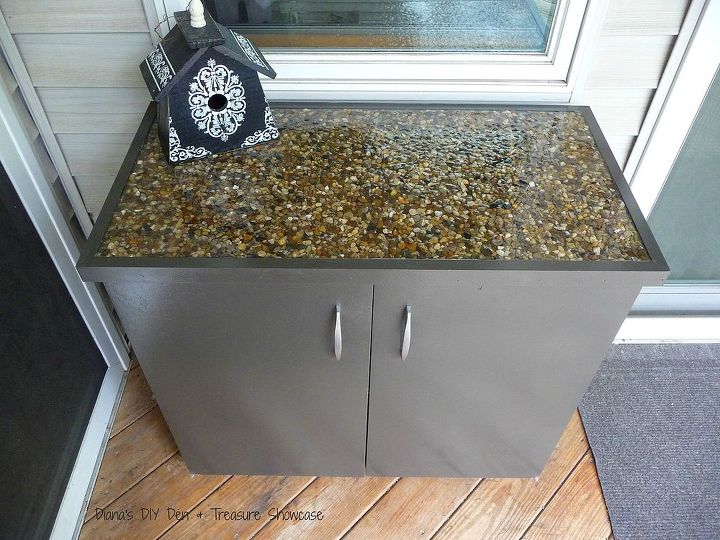 deck storage cabinet, painted furniture, repurposing upcycling, storage ideas