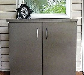 deck storage cabinet, painted furniture, repurposing upcycling, storage ideas