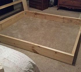 diy king platform bed, bedroom ideas, diy, woodworking projects
