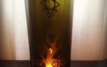 Warm and Earthy Wine Bottle Candle, Perfect for the Fall Season
