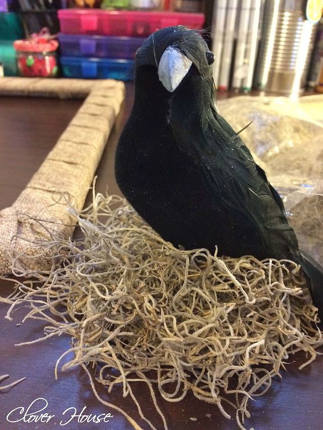 raven nevermore garland para o halloween