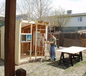 woodworking playhouse garden shed, diy, outdoor living, woodworking projects