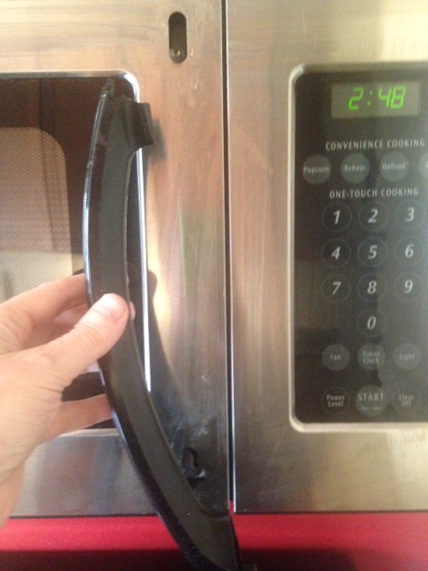 My microwave handle broke off! | Hometalk