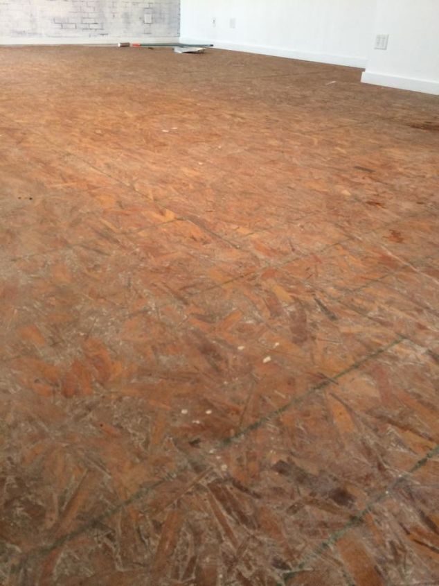 ugly plywood floor transformed into beauty