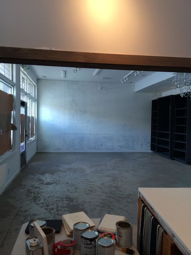 Plywood Floor Stenciled With Chalk Paint Hometalk