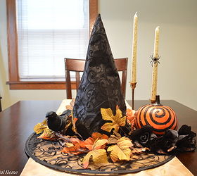 witch hat centerpiece, crafts, halloween decorations, seasonal holiday decor