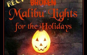 Recycle Broken Malibu Lights for the Holidays -DIY