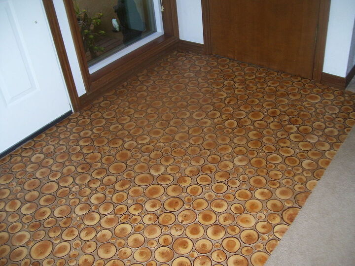 log rounds floor, flooring