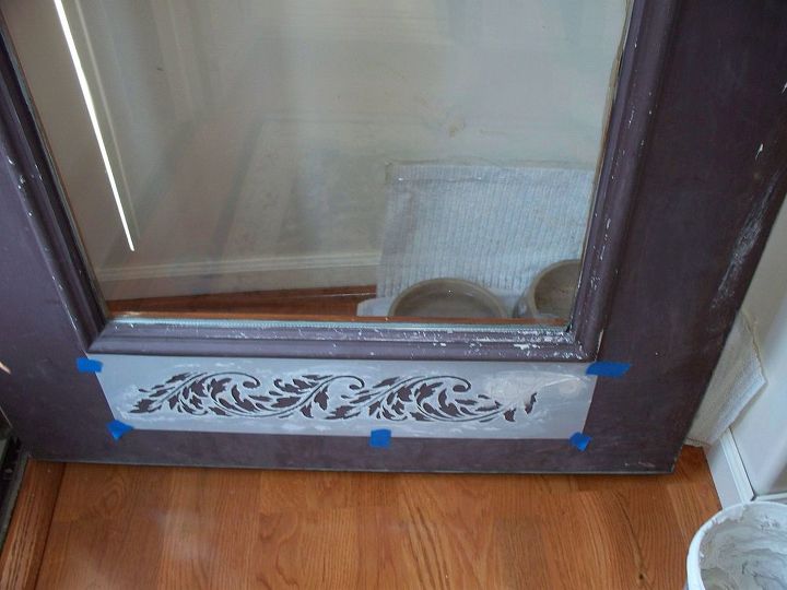 doors painting stenciling exterior, curb appeal, doors, home decor, home improvement, painting