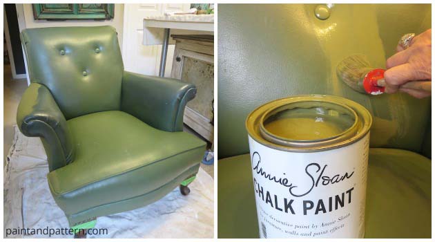 Stencil Diy Leather Club Chair Goes Drab To Fab Hometalk Stencil Diy Leather Club Chair Goes Drab To Fab Hometalk