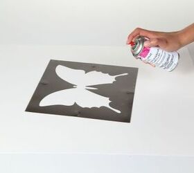 tulip for your home butterfly pillow stencil tutorial, home decor, painting, reupholster