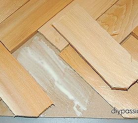 diy herringbone wood shim backsplash, diy, kitchen backsplash, kitchen design, woodworking projects