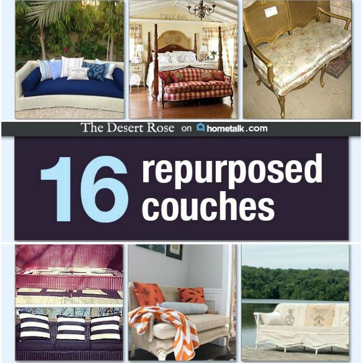 16 amazing repurposed couches, painted furniture