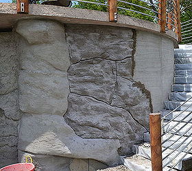 A quick PRR retaining wall project using carving foam