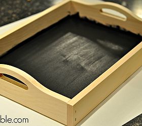 chalkboard paint serving tray, chalkboard paint, crafts, home decor