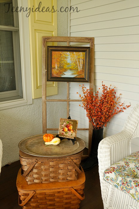 porches fall decorations, flowers, outdoor living, porches, seasonal holiday decor
