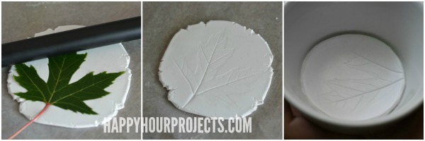 how to leaf imprinted clay dish gold, crafts, how to
