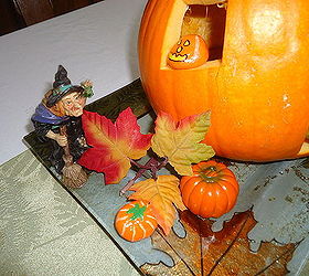 halloween decorations pumpkin house, halloween decorations, seasonal holiday decor