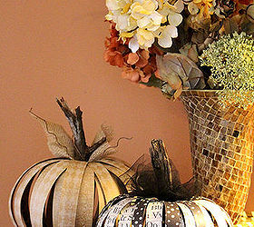 crafts scrap paper pumpkins, crafts, halloween decorations, seasonal holiday decor