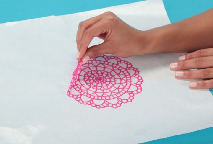 crafts dimensional doily tutorial, crafts, home decor, how to
