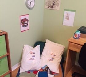 crafts throw pillows kids bedroom classroom, bedroom ideas, crafts, reupholster