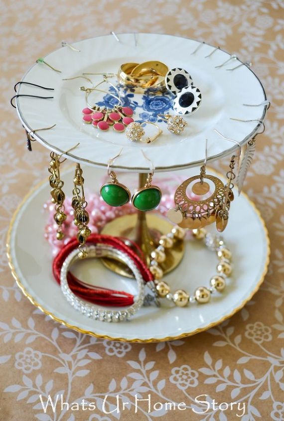 diy upcyle jewelry stand, crafts, organizing, repurposing upcycling