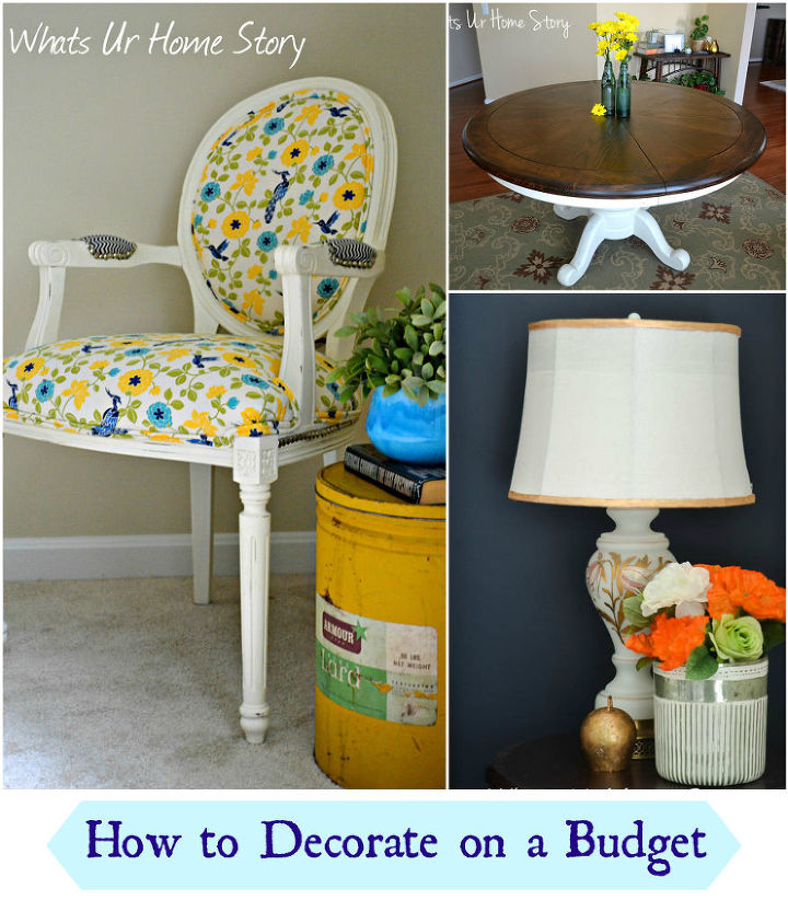 decorating on a budget tips, home decor, repurposing upcycling