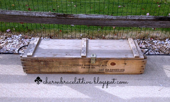 q vintage ammunition box as a piece of furniture your advice please, painted furniture, repurposing upcycling