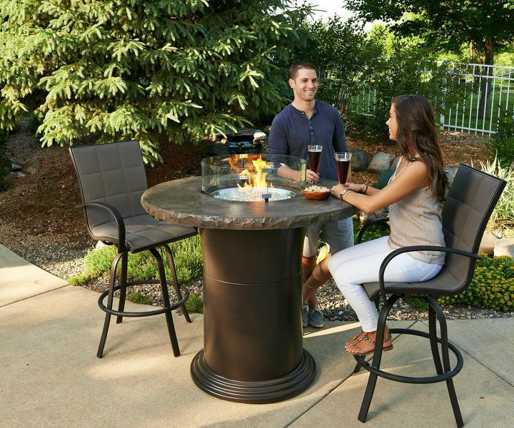 landscaping fire pits whats hot, outdoor living, Bar Fire Pit