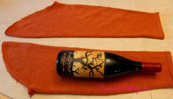 sacos de vinho com camisolas de outono