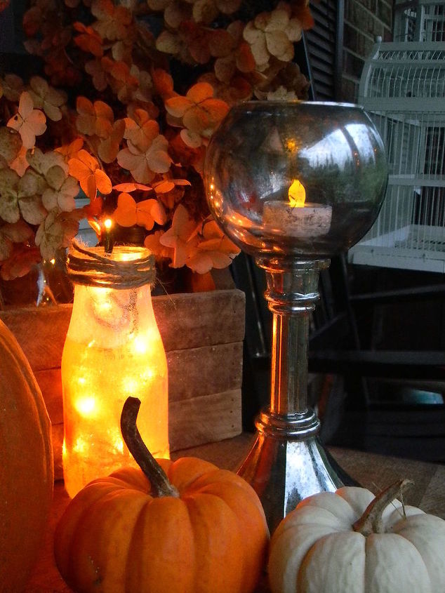 crafts mercury glass pumpkin votives, crafts, halloween decorations, seasonal holiday decor