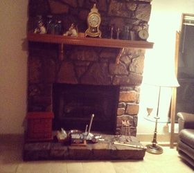fireplace redo suggestions stone makeover, fireplaces mantels, home decor, wall decor