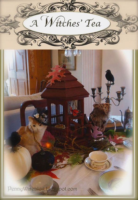 halloween decorations witch tea party