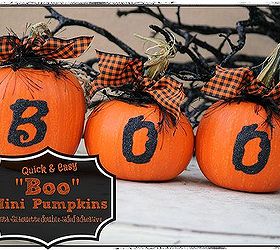 halloween mini boo pumpkins, halloween decorations, seasonal holiday decor